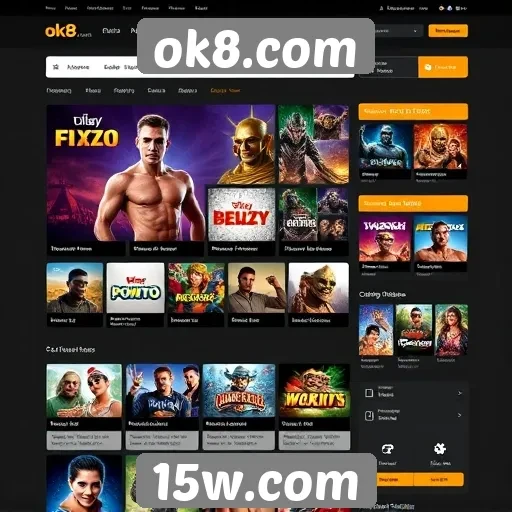 interface do site ok8.com é intuitiva e acessível
